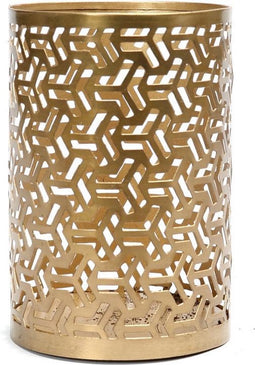 De Zigzag Kaarshouder- Goud - M