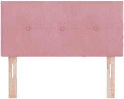 vidaXL - Hoofdbord - Met - Knopen - Roze - 80 - cm - Velours