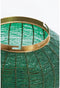 Light & Living Tafellamp Cetara - Kralen - 26cm - Donkergroen/Brons