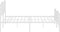 vidaXL - Bedframe - met - hoofd- - en - voeteneinde metaal - wit - 160x200 - cm