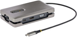 Startech.com USB-C Multiport Adapter - USB-C DP Alt Mode 4K HDMI 2.0 VGA - 100W PD Pass-Through (1 stuk)