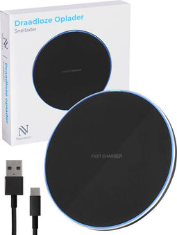 Nuvance - Draadloze Oplader 15W - Inclusief Kabel - Wireless Charger - Fast Charger - iPhone en Sams