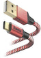 Hama Reflective - Oplaadkabel USB-A naar USB-C - Snellaadkabel 150cm - Rood