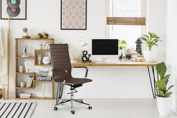 LIFA LIVING Brisbane - Bureaustoel - Ergonomisch - Donkerbruin