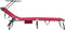 vidaXL - Vouwbare - Ligbed - met - Luifel - Rood - 600D - Oxford - Stof
