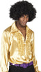 Boland - Party shirt goud (L) - Volwassenen - Danser/danseres - 80's & 90's - Disco