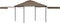vidaXL - Prieel - met - uitschuifbare - daken - 180 - g/m² - 3x3x2,75 - m - taupe
