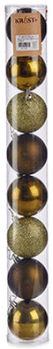Set kerstballen Groen Plastic Ø 7 cm (24 Stuks)