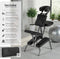 tectake® Opvouwbare Massagestoel - Ergonomische Tattoostoel - Verstelbare Hoofsteun - Zwart