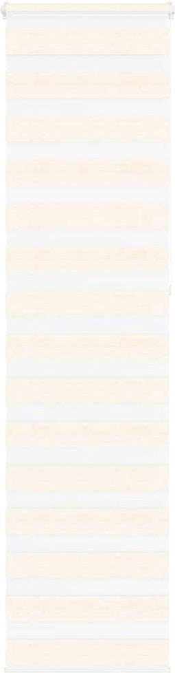 vidaXL - Zebra - rolgordijn - 65x230 - cm - stofbreedte - 60,9 - cm - marmerbeige