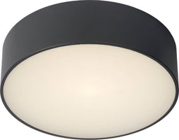 Lucide ROXANE - Plafonnière Badkamer - Ø 25 cm - LED - 1x10W 2700K - IP65 - Antraciet