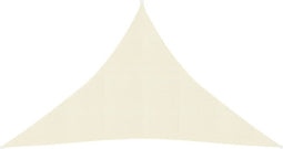 vidaXL - Zonnezeil - 160 - g/m² - 2,5x2,5x3,5 - m - HDPE - crèmekleurig