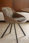 Dutchbone Wakefield - Eetkamerstoelen - Comfortabele kuip met afneembare kussens - Beige (set van 2)