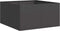 vidaXL - Plantenbak - 80x80x40 - cm - koudgewalst - staal - zwart