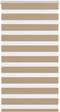 vidaXL - Zebra - Blind - 75x150 - cm - stofbreedte - 70,9 - cm - polyester - zandbruin