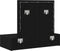 vidaXL - Wandgemonteerde - Make-up - Tafel - met - LED-verlichting - in - Zwart - Eiken