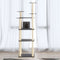 vidaXL - Kattenmeubel - met - sisal - krabpalen - 171 - cm - crèmekleurig