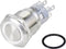 TRU COMPONENTS TC-10090988 LAS1-AGQ-22ZE/W/24V/S Vandalismebestendige druktoets 250 V/AC 3 A 2x aan/aan Continu Wit IP6