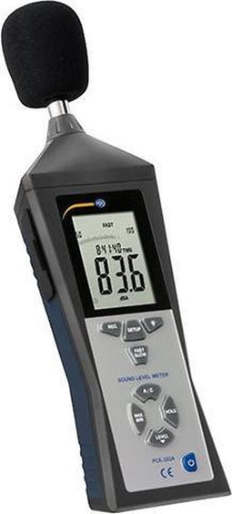 Decibelmeter / Geluidsmeter / Geluidssterktemeter met Datalogger PCE-322A