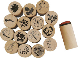 Deco Art Stempels, d: 20 mm, h: 26 mm, 15 stuks