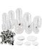 Deco ballen, d: 5+6+8 cm, 60 stuks