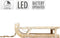 Deco Slee met 25 Warmwitte LED's 31,5x14,5x10,5 cm Natuur gemaakt van hout