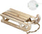 Deco Slee met 25 Warmwitte LED's 31,5x14,5x10,5 cm Natuur gemaakt van hout