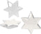 Deco ster, h: 10 cm, 5 stuks, transparant