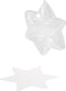 Deco ster, h: 10 cm, 5 stuks, transparant