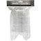 Deco ster, h: 10 cm, 5 stuks, transparant
