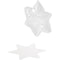 Deco ster, h: 10 cm, 5 stuks, transparant