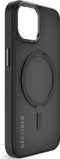 DECODED 360° Stand Case - iPhone 15 - 100% Gerecycleerd Plastic - Doorzichtig Hoesje - Geschikt voor MagSafe - Transparant Black Zwart