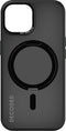 DECODED 360° Stand Case - iPhone 15 - 100% Gerecycleerd Plastic - Doorzichtig Hoesje - Geschikt voor MagSafe - Transparant Black Zwart