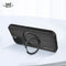 DECODED 360° Stand Case - iPhone 15 - 100% Gerecycleerd Plastic - Doorzichtig Hoesje - Geschikt voor MagSafe - Transparant Black Zwart