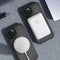 DECODED 360° Stand Case - iPhone 15 - 100% Gerecycleerd Plastic - Doorzichtig Hoesje - Geschikt voor MagSafe - Transparant Black Zwart