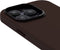 DECODED Back Cover - iPhone 14 Pro Max - Hoogwaardig Europees Leer - Hoesje met Metalen Knoppen - Magnetische Technologie van Apple - Donker Bruin