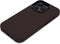 DECODED Back Cover - iPhone 14 Pro Max - Hoogwaardig Europees Leer - Hoesje met Metalen Knoppen - Magnetische Technologie van Apple - Donker Bruin