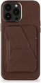 Decoded Card Stand Sleeve Leren Kaarthouder - 3 Pasjes - met MagSafe - Chocolate Brown