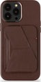 Decoded Card Stand Sleeve Leren Kaarthouder - 3 Pasjes - met MagSafe - Chocolate Brown