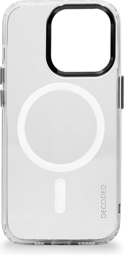 DECODED Clear Case Back Cover - iPhone 14 Pro Max - Gerecycleerd - Doorzichtig Hoesje - Magnetische Technologie van Apple - Transparant