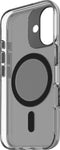 DECODED Clear Frosted Hoesje voor iPhone 16 – Anti-Yellowing - 100% Gerecycleerd Materiaal – Geschikt voor MagSafe - Doorzichtig Hoesje – Zwart