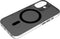 DECODED Clear Frosted Hoesje voor iPhone 16 – Anti-Yellowing - 100% Gerecycleerd Materiaal – Geschikt voor MagSafe - Doorzichtig Hoesje – Zwart