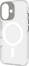 DECODED Clear Frosted Hoesje Geschikt voor iPhone 16 – Anti-Yellowing - 100% Gerecycleerd Materiaal – Geschikt voor MagSafe - Doorzichtig Hoesje – Wit