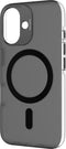 DECODED Clear Frosted Hoesje voor iPhone 16 – Anti-Yellowing - 100% Gerecycleerd Materiaal – Geschikt voor MagSafe - Doorzichtig Hoesje – Zwart