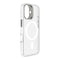 DECODED Clear Frosted Hoesje Geschikt voor iPhone 16 – Anti-Yellowing - 100% Gerecycleerd Materiaal – Geschikt voor MagSafe - Doorzichtig Hoesje – Wit