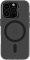 DECODED Clear Frosted Hoesje voor iPhone 16 Pro – Anti-Yellowing - 100% Gerecycleerd Materiaal – Geschikt voor MagSafe - Doorzichtig Hoesje – Zwart