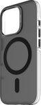 DECODED Clear Frosted Hoesje voor iPhone 16 Pro – Anti-Yellowing - 100% Gerecycleerd Materiaal – Geschikt voor MagSafe - Doorzichtig Hoesje – Zwart