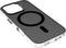 DECODED Clear Frosted Hoesje voor iPhone 16 Pro – Anti-Yellowing - 100% Gerecycleerd Materiaal – Geschikt voor MagSafe - Doorzichtig Hoesje – Zwart