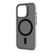 DECODED Clear Frosted Hoesje voor iPhone 16 Pro – Anti-Yellowing - 100% Gerecycleerd Materiaal – Geschikt voor MagSafe - Doorzichtig Hoesje – Zwart