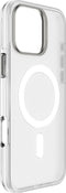 DECODED Clear Frosted Hoesje voor iPhone 16 Pro Max – Anti-Yellowing - 100% Gerecycleerd Materiaal – Geschikt voor MagSafe - Doorzichtig Hoesje – Wit